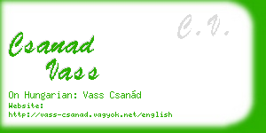 csanad vass business card